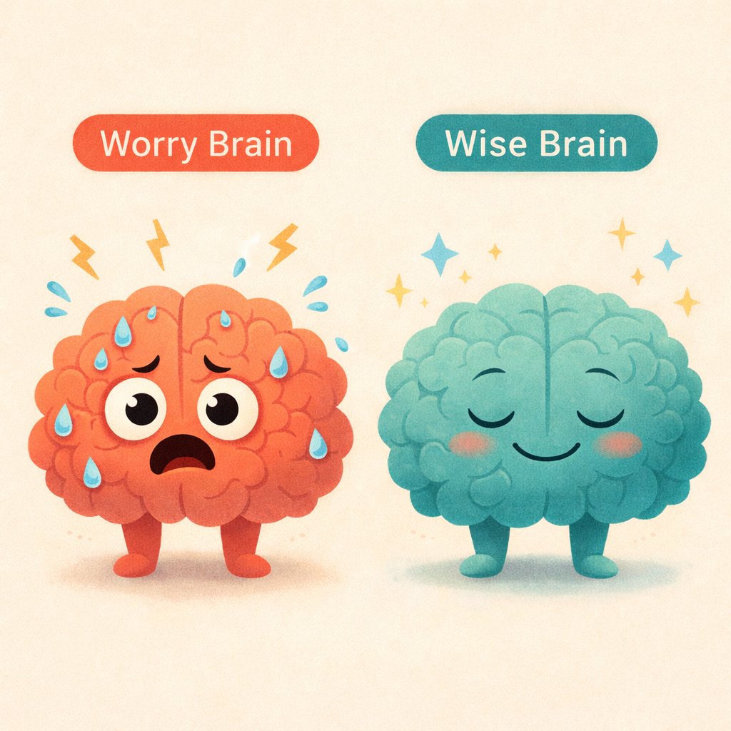 Worry Brain vs Wise Brain